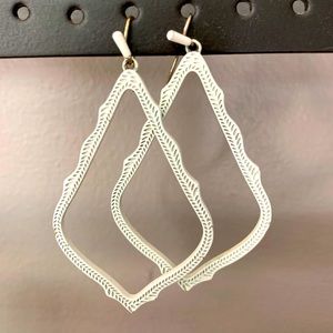 Kendra Scott Sophee Matte White Earrings